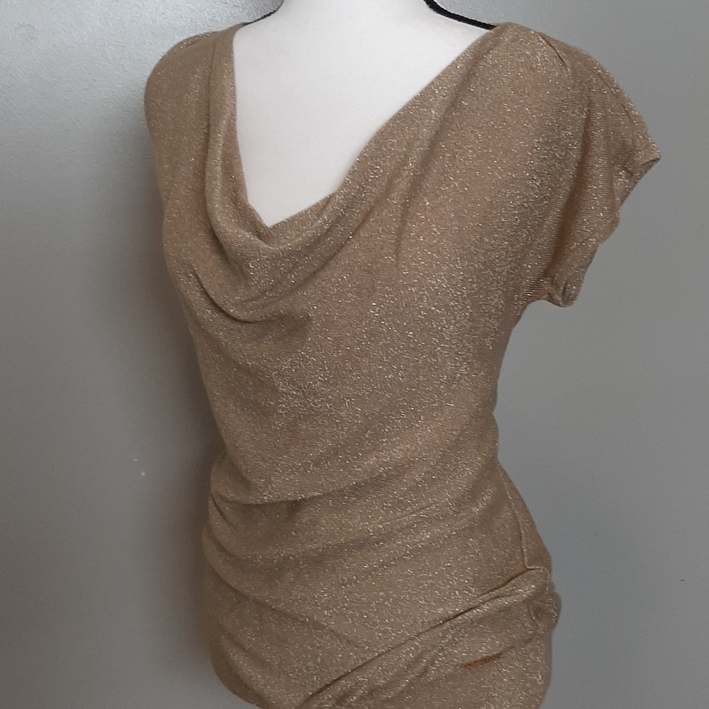 Michael Kors Shimmery Gold Blouse